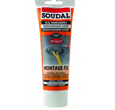 Клей монтажный "Soudal" Montage Fix белый 250 г