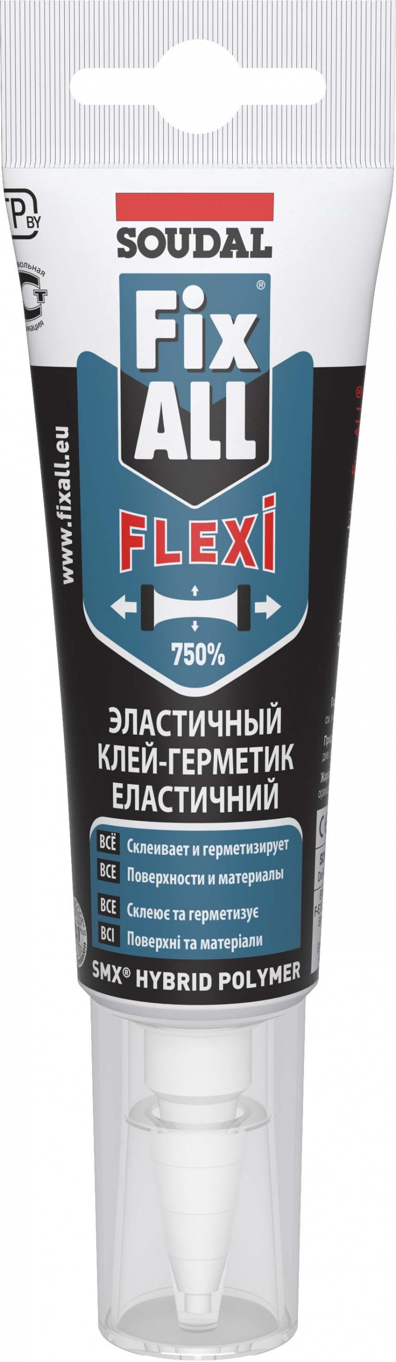 Клей-герметик гибридный "Soudal" Fix All Flexi белый 125 мл