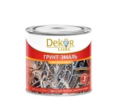 Грунт-эмаль Dekor 3 в 1 алкидная желтая 900г арт. 49-537 