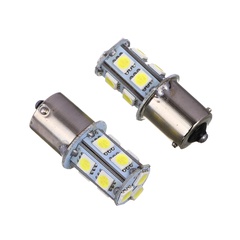 Лампа светодиодная NG T15 белая 2 шт., 12В арт. 13SMD-5050/1156/BA15S 