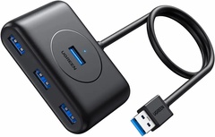 Хаб UGREEN USB 3.0 to 4 USB 3.0+ порт для питания Micro USB арт. CR113-20290 