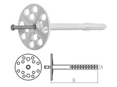 Дюбель для теплоизоляции 10х90 мм с металлич. гвоздем (200 шт в коробе) STARFIX